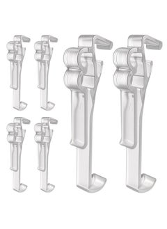 Amazing Drapery Hardware Amazing Drapery Hardware 3.0 Inch Clear Valance Clips for Blinds & Window Shades, 6-Pack - Sturdy Plastic Brackets, Ideal for Wood, Faux Wood & Metal Treatments in Home & Office Settings  - Image 1