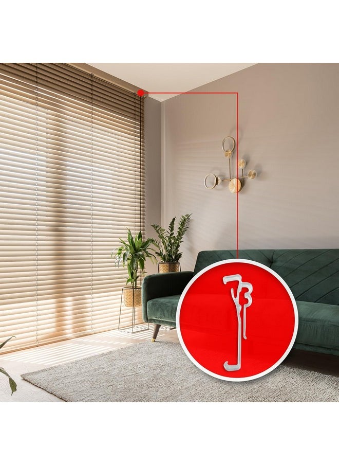 Amazing Drapery Hardware Amazing Drapery Hardware 3.0 Inch Clear Valance Clips for Blinds & Window Shades, 6-Pack - Sturdy Plastic Brackets, Ideal for Wood, Faux Wood & Metal Treatments in Home & Office Settings  - Image 5