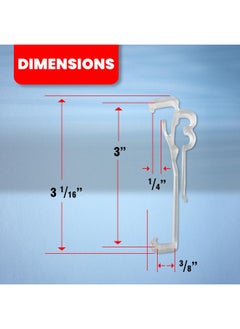 Amazing Drapery Hardware Amazing Drapery Hardware 3.0 Inch Clear Valance Clips for Blinds & Window Shades, 6-Pack - Sturdy Plastic Brackets, Ideal for Wood, Faux Wood & Metal Treatments in Home & Office Settings  - Image 4