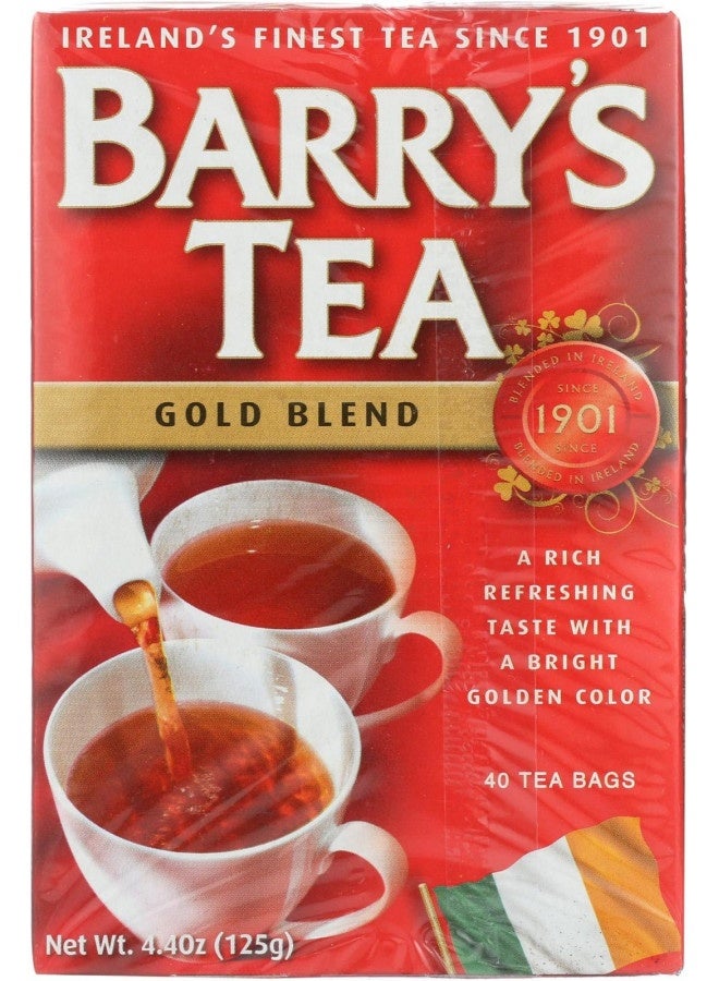 Barrys Tea Gold 40 Bags 125G (4.4Oz)