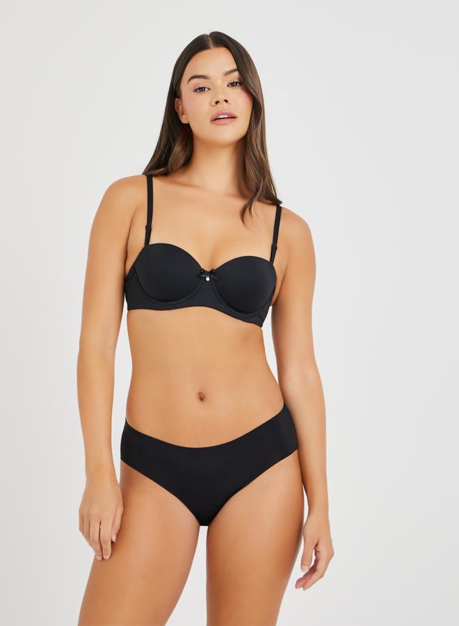 Styli Styli Set of 2 - Solid Padded Wired Balconette Bra  - Image 3