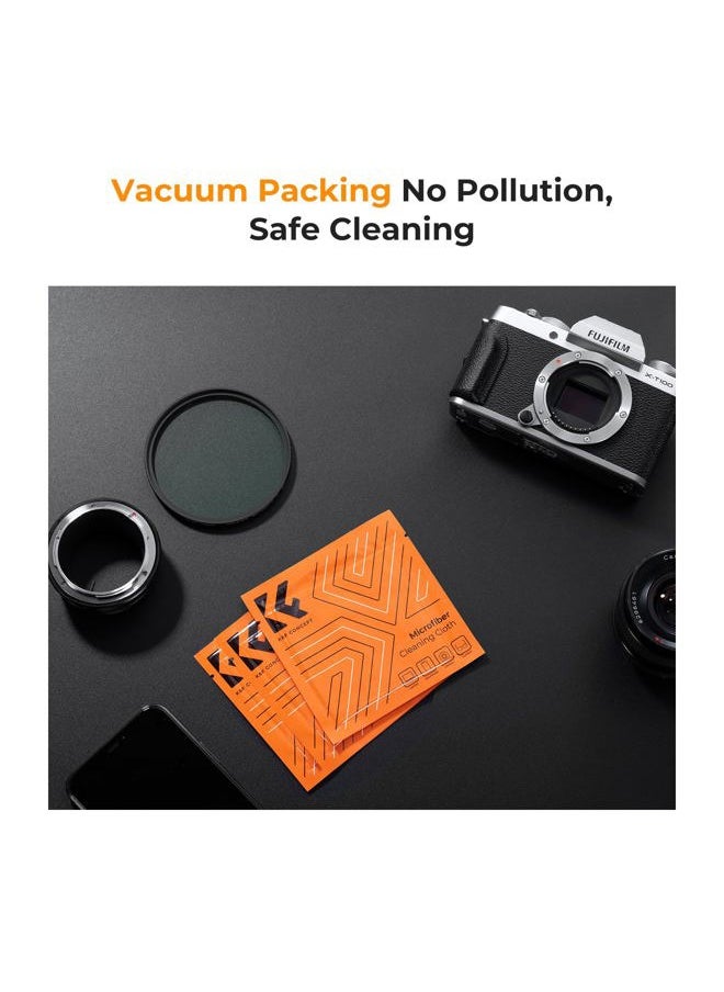 K&F Concept - 77mm Lens Cap, 9-in-1 Center Pinch Lens Cover + Anti-Loss Keeper Leash + Microfiber Cleaning Cloth Kits Compatible with Nikon, Canon, Sony, Fujifilm Camera Lenses - Image 1