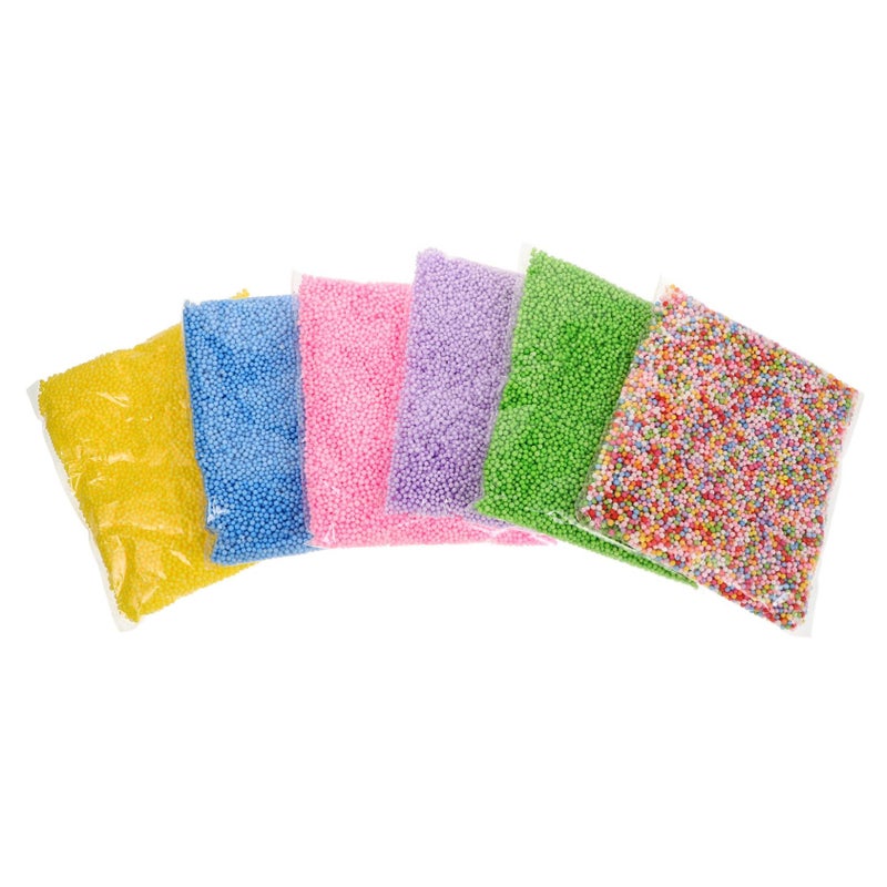 SUPVOX 6bags Micro Foam Beads Colorful DIY Crafts Creative Art Projects Fun Filling Boys Girls - Image 2
