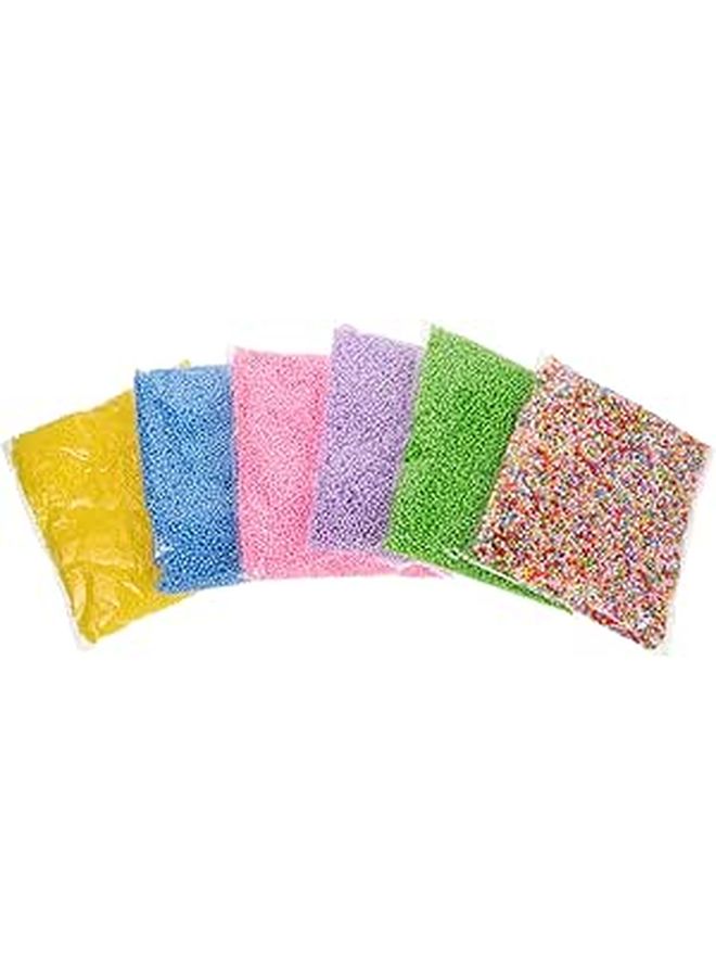 SUPVOX 6bags Micro Foam Beads Colorful DIY Crafts Creative Art Projects Fun Filling Boys Girls - Image 1