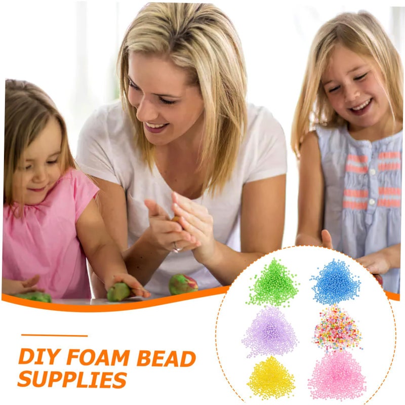 SUPVOX 6bags Micro Foam Beads Colorful DIY Crafts Creative Art Projects Fun Filling Boys Girls - Image 4