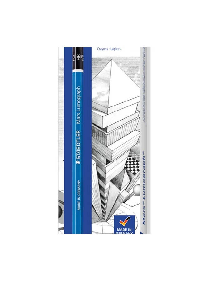 STAEDTLER Hb Pencils Box - 12 Pieces Blue