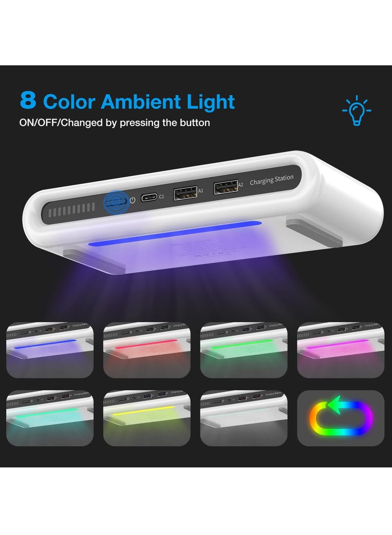 15W Fast Wireless Charger, 4-in-1 Charging Station for Smartphones, Smartwatches and Earbuds, Multi-Device Convenience - Image 3