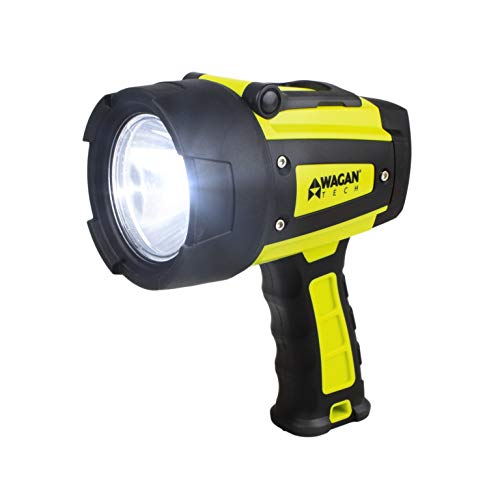 Wagan EL4322 Brite-Nite WR600 USB Rechargeable LED Handheld Spotlight 600 Lumen LED Lights 3 Lighting Modes 7 Position Hanging Stand Waterproof for Marine Boat Camping Country Farm Gift - Image 1