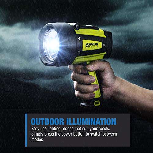 Wagan EL4322 Brite-Nite WR600 USB Rechargeable LED Handheld Spotlight 600 Lumen LED Lights 3 Lighting Modes 7 Position Hanging Stand Waterproof for Marine Boat Camping Country Farm Gift - Image 5
