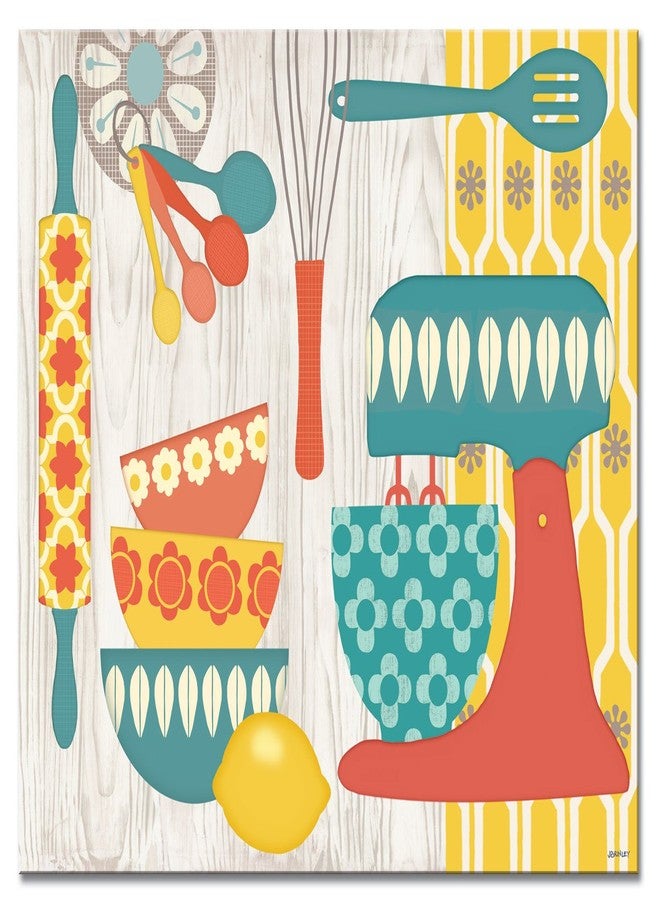 CounterArt Retro Kitchen Cutting Board, 15" x 12" - Image 1