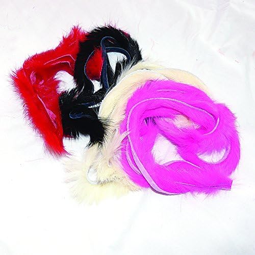 Creative Angler Rabbit Strips – Cross Cut Fly Tying Material – 1/8” Premium Fur Strips for Streamers, Leeches & Zonkers – Variety of Colors & Assortment Packs - Red - Image 5