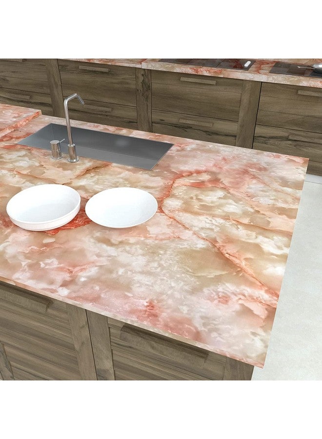 صن بيرد الرخام الإيطالي تجديد بولي كلوريد الفينيل خلفية الجدار مقاوم للماء ملصقات ذاتية اللصق طاولة خزانة الجدول الأثاث (24X48) - Image 1