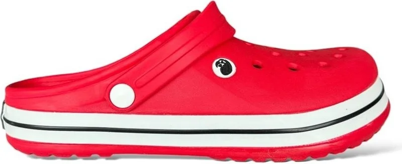 Unisex Confort Medical Nurse Sabo Slippers Red - White