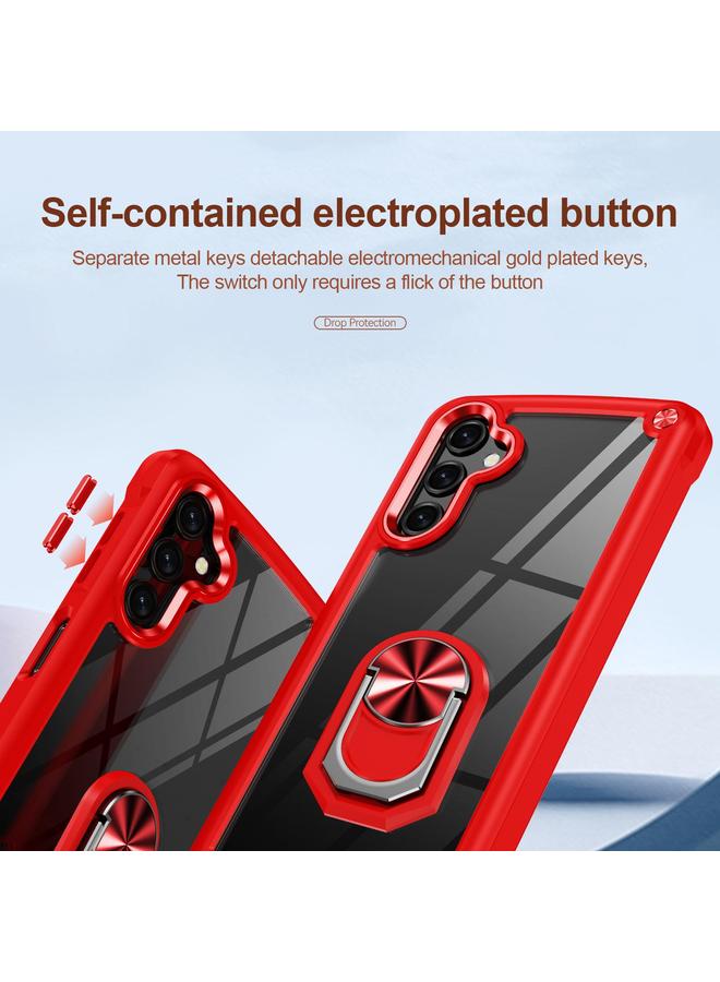 S-TOP Case For Samsung Galaxy A56 5G TPU + PC Lens Protection Phone Case with Ring Holder - Image 5