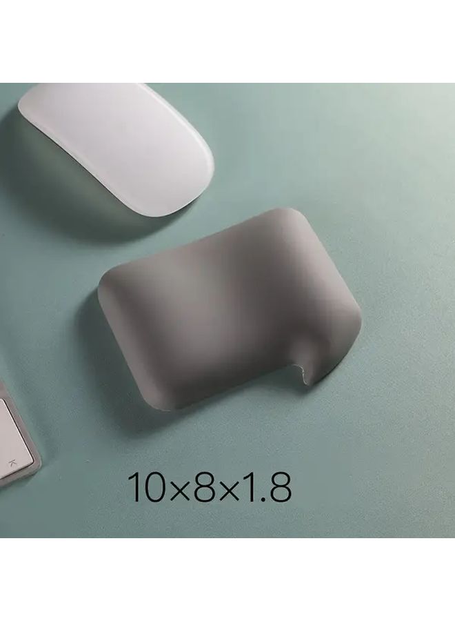 Gray Mouse Wrist Rest Pad Non Slip Surface Cushioned Support For Computer Office Gaming - Image 3