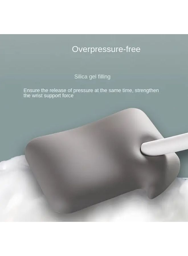 Gray Mouse Wrist Rest Pad Non Slip Surface Cushioned Support For Computer Office Gaming - Image 5