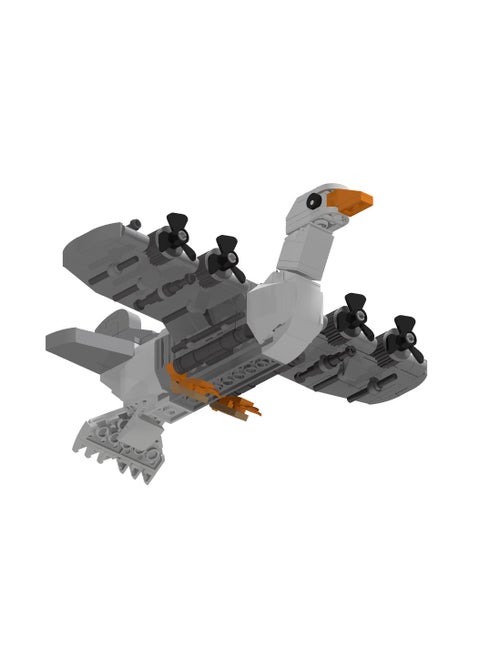 AI Shanhaijing Bombombombini guzini Goose Fighter Block Model Handmade Toys, Start a Fantastic Putting Together Journey, Suitable for Collection