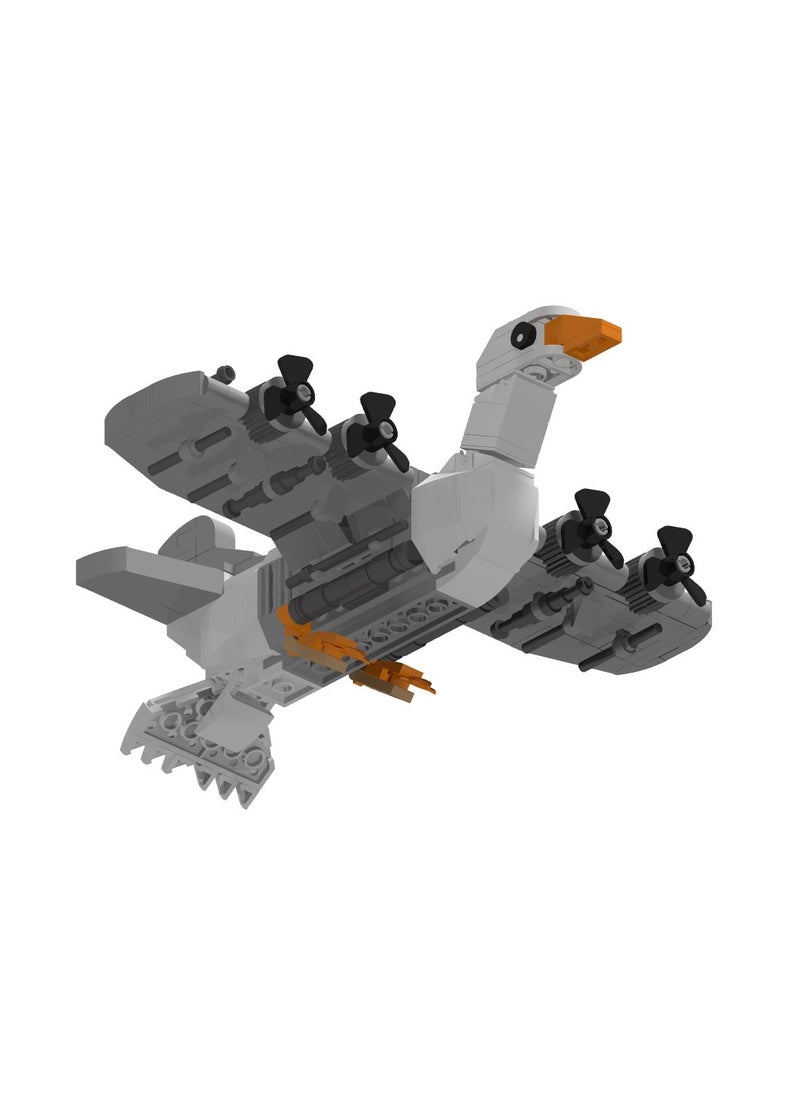 AI Shanhaijing Bombombombini guzini Goose Fighter Block Model Handmade Toys, Start a Fantastic Putting Together Journey, Suitable for Collection