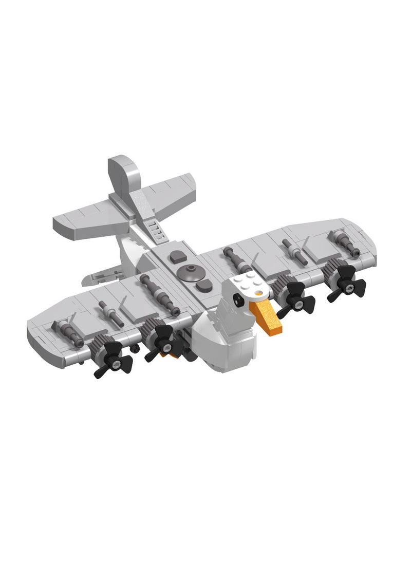 AI Shanhaijing Bombombombini guzini Goose Fighter Block Model Handmade Toys, Start a Fantastic Putting Together Journey, Suitable for Collection