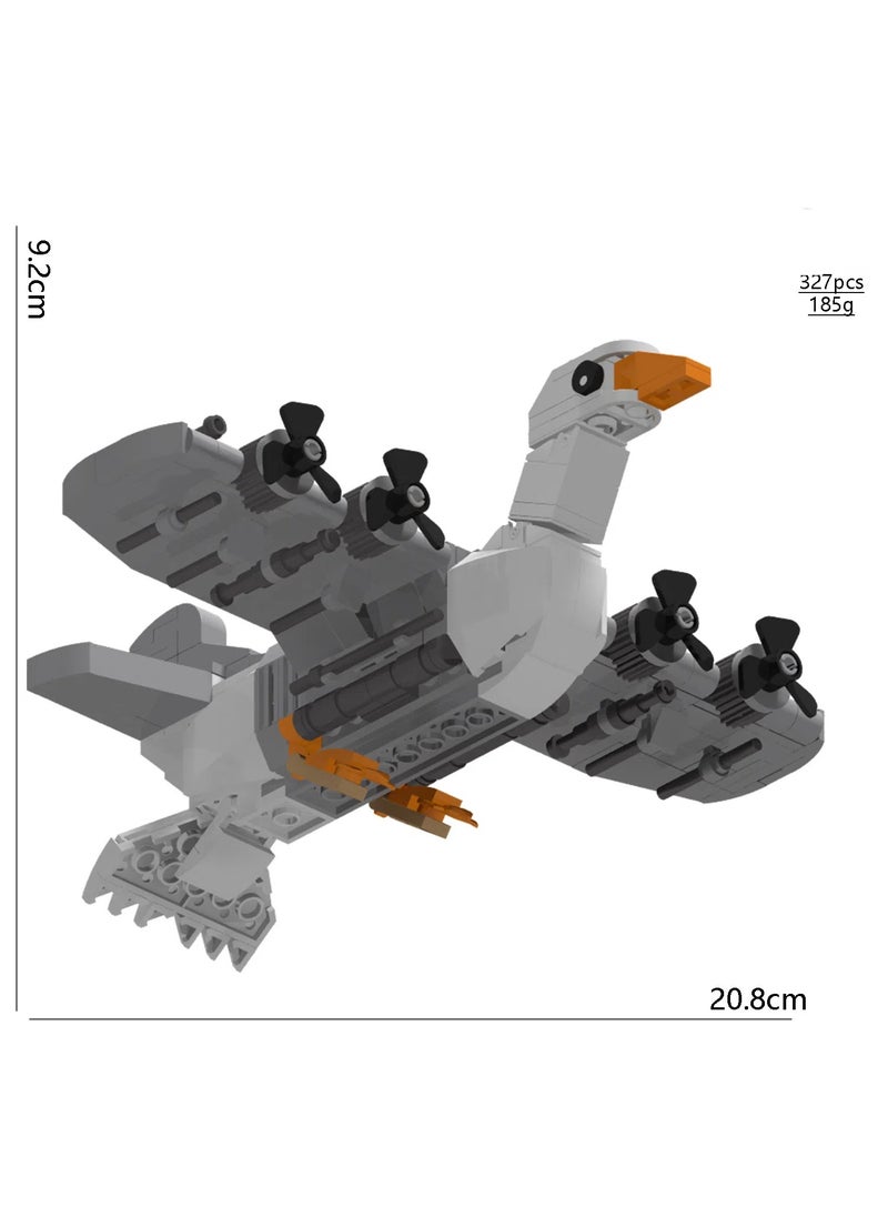 AI Shanhaijing Bombombombini guzini Goose Fighter Block Model Handmade Toys, Start a Fantastic Putting Together Journey, Suitable for Collection