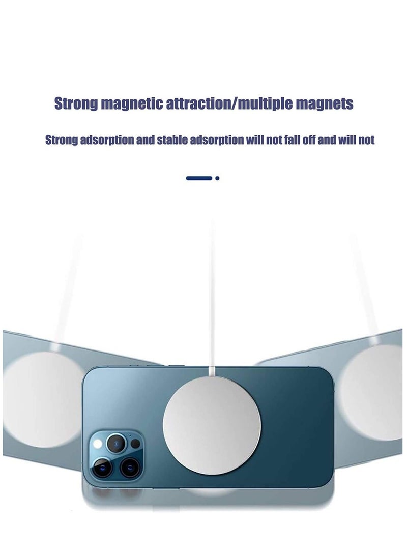 Mag Safe Wireless Charger Compatible with iPhone 13, 13 mini, 13 Pro & 13 Pro Max | Fast Magnetic Qi/PMA Wireless Charging Pad | Ultra-Slim Magnetic Power Charger for iPhone Devices | Safe & Efficient Wireless Power Delivery | UAE Plug Ready  - Image 4