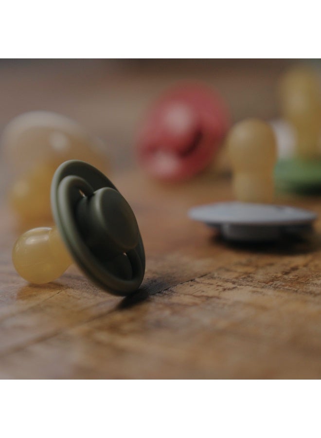 Mininor Pack Of 1 Baby Round Pacifier Latex, 0 Months +, Roe Deer - Image 3