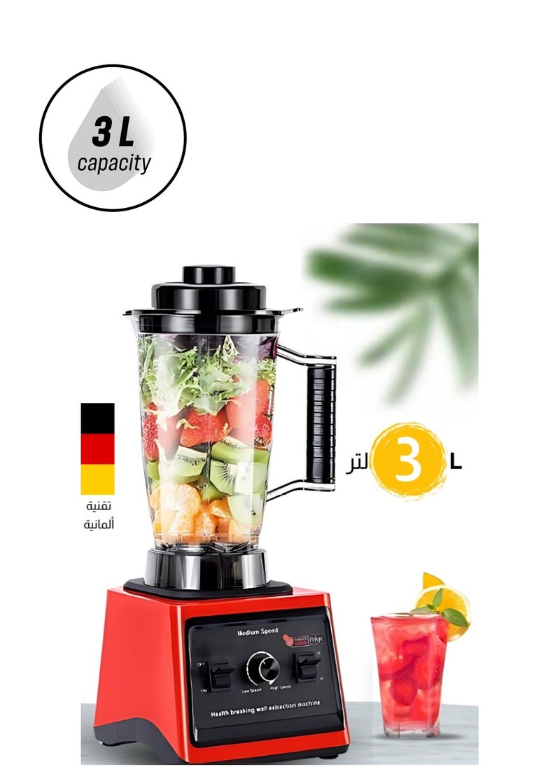Generic - Restaurant Blender for Juice Centers with German Standards - Professional Edition 3L with Double Container - 10000W Power - Image 1