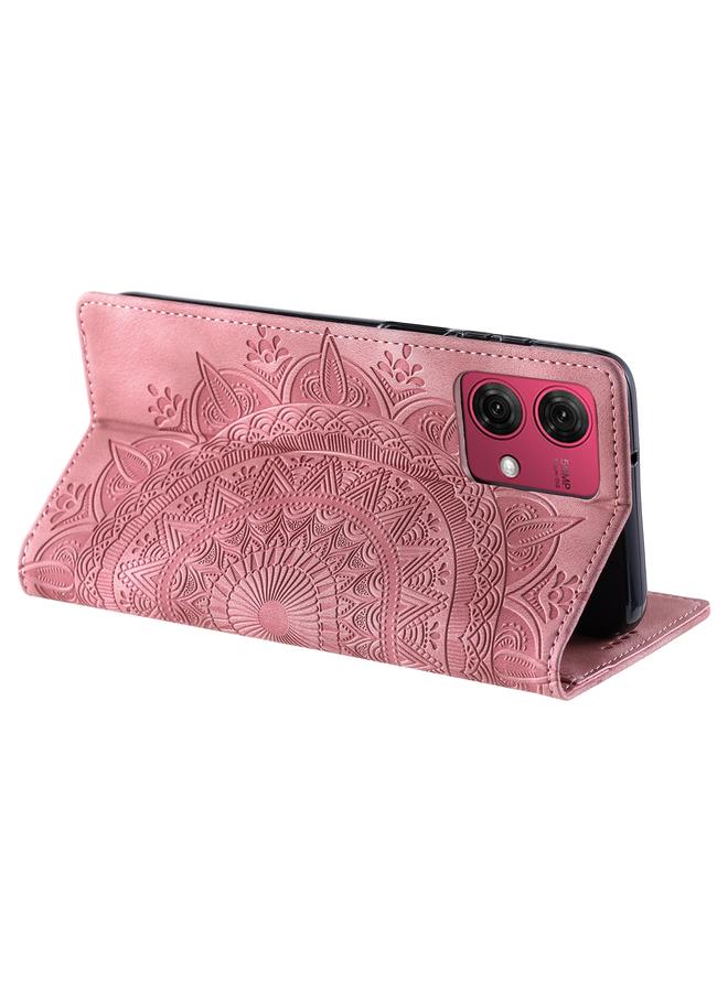 S-TOP Case For Motorola Moto G85 Totem Embossed Magnetic Leather Phone Case - Image 5