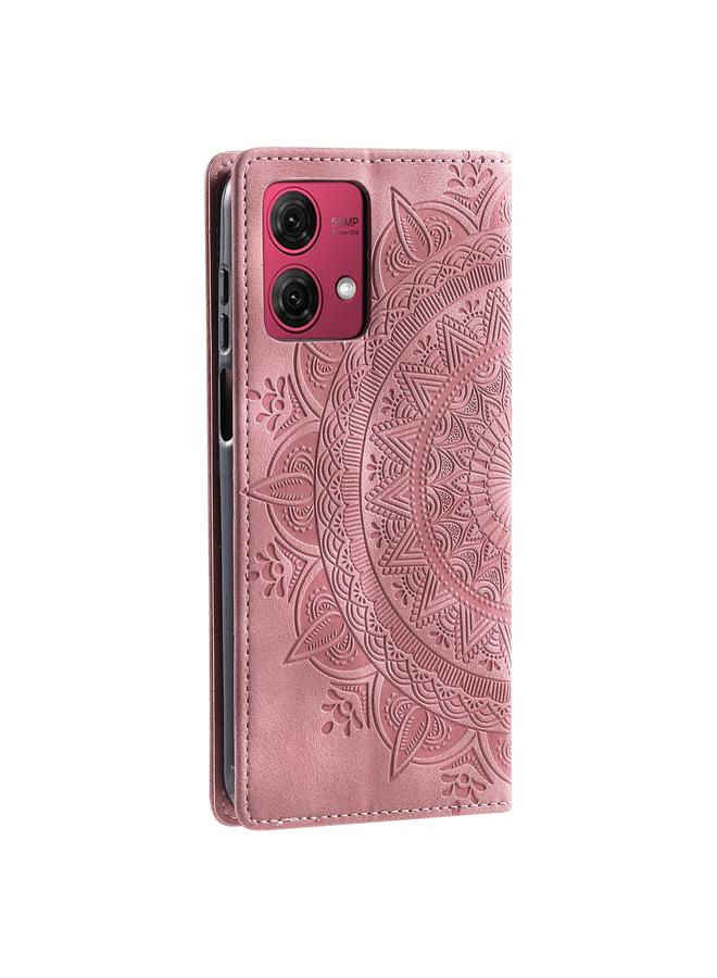 S-TOP Case For Motorola Moto G85 Totem Embossed Magnetic Leather Phone Case - Image 3