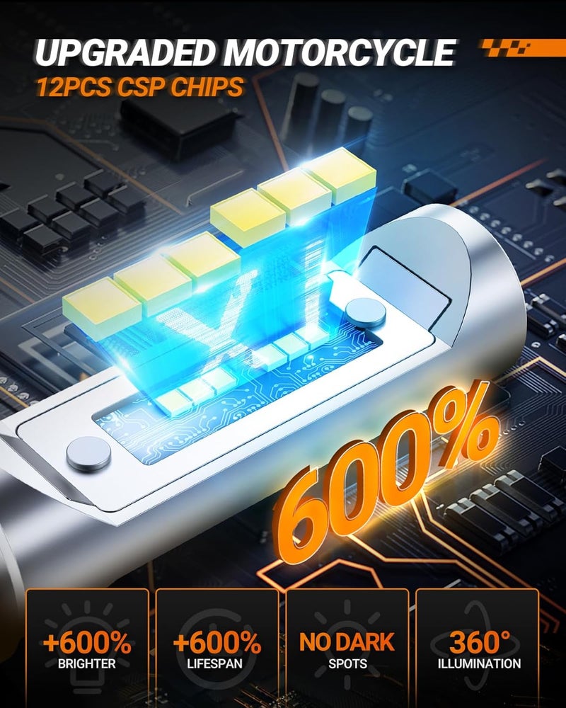 SEALIGHT مصابيح LED للدراجات النارية SEALIGHT M1H4/9003 - Image 3