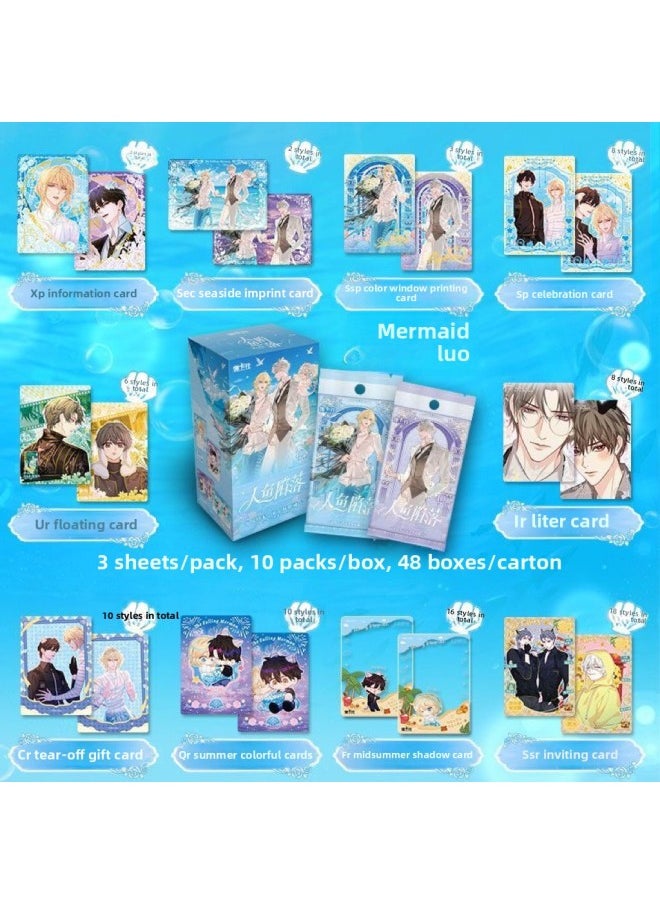 null - Card Collection Agency Genuine Mermaid Falls In Liu Ying Edition No.3 Bomb Collection Card Falls Into Deep Sea One Bomb Scene Cartoon Card-Color:2 Bombs Of Time Agents [collector's Edition 1 Box] - Image 1