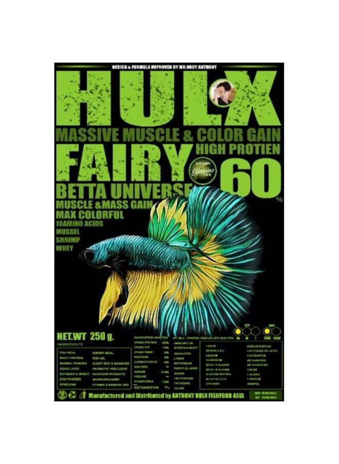 B&K HULX Massive Muscle Betta Fish Food and Color Gain with High Protein