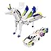 Fogsea Magnetic Collision Transforming Unicorn Car Toys 2Pack Transformer Cars That Crash into a Unicorn Gift for Girls Boys Toddlers Age 312 Years Easter Basket Stuffers Birthday PresentBlue - Image 3