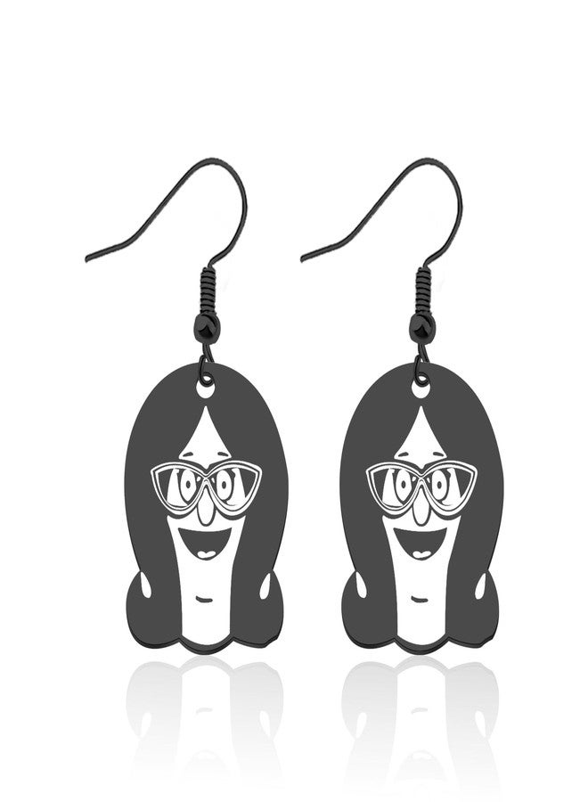 FAADBUK Bob’s Family Merchandise Burgers Earrings Bob Linda Tina Louise Gene Belcher Lover Gift (Linda earring) - Image 1