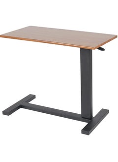 WISFOR Overbed Table with Hidden Wheels Extra Large Medical Bedside Table 80×40cm Adjustable C-Shaped Snack Table Mobile Sofa Side Table Rolling Laptop Desk for Home and Hospital Use  - Image 1