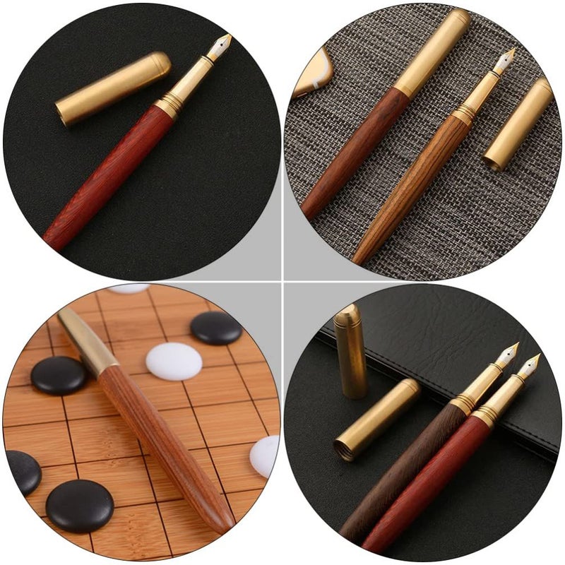 Elegant Natural Sandalwood Fountain Pen for Students Executives - Image 4
