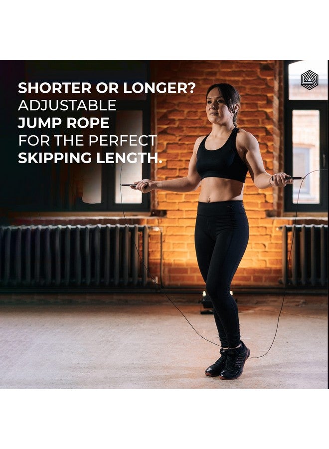 بولد فيت حبل القفز المصنوع من الألومنيوم من Boldfit للرجال والنساء مع ارتفاع قابل للتعديل وحبل القفز السريع للتمرين والجيم واللياقة البدنية الرياضية وحبل القفز القابل للتعديل - أحمر - Image 5