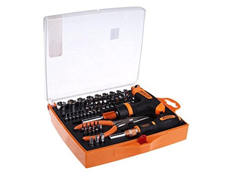 JAKEMY Jakemy 60 in 1 Professional Magentic Screwdriver tool Set with Unique T Shape Ratchet Screwdriver Common used in automotive parts and home applications 6115  - Image 1