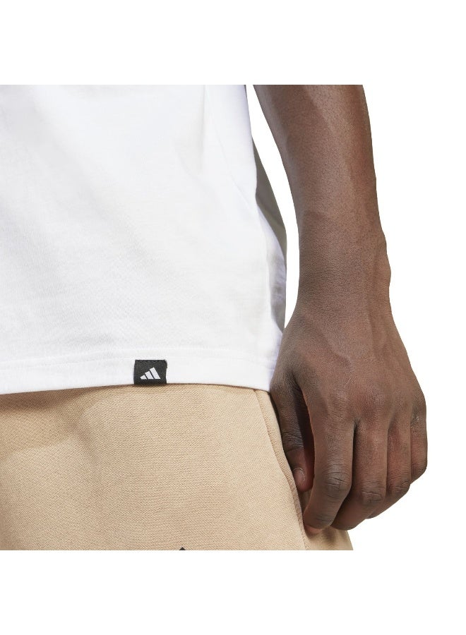 Adidas M Yay Sp Ch T White Training T-Shirts For Men XS - Image 5