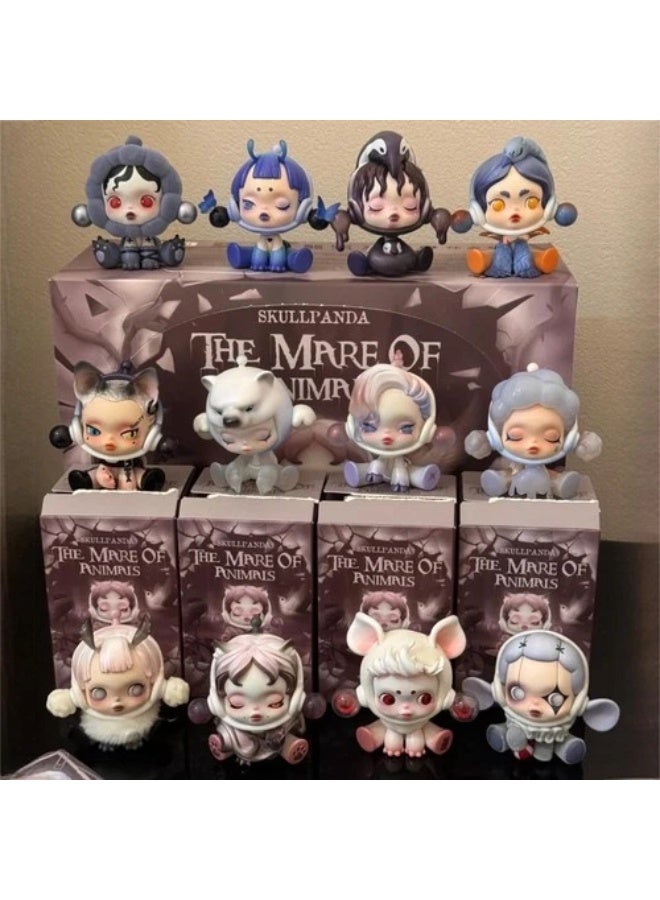 POP MART Skullpanda The Mare of Nightmares Figures Figures, SKULLPANDA Blind Box Figures, Random Design Action Figures Collectible Toys Home Decorations, Holiday Birthday Gifts, Single Box - Image 2