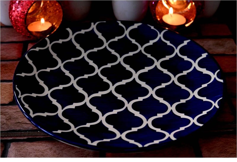 SHRIYAM CRAFT Ceramic Dinner Set 1 Plate and 2 Bowls (Plate 10" 2 Bowl) - Image 3