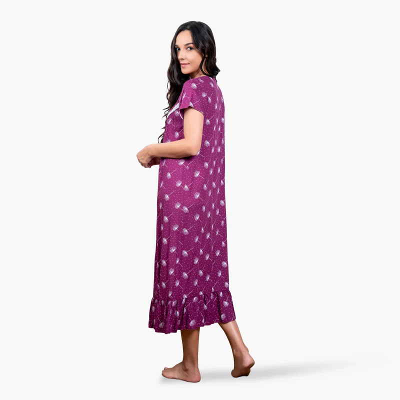 Aadaraya Printed Night Gown