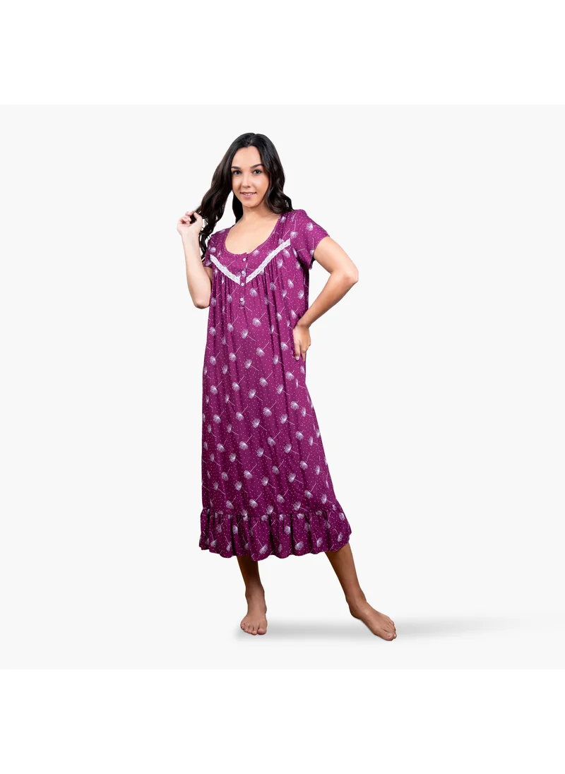 أدريا Printed Night Gown