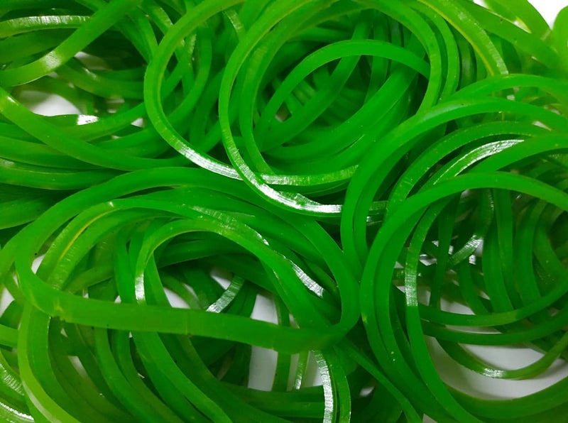 IMPRINT Nylon Rubber Bands | 3 inch Diameter | Pack of 400 | Green - Image 5