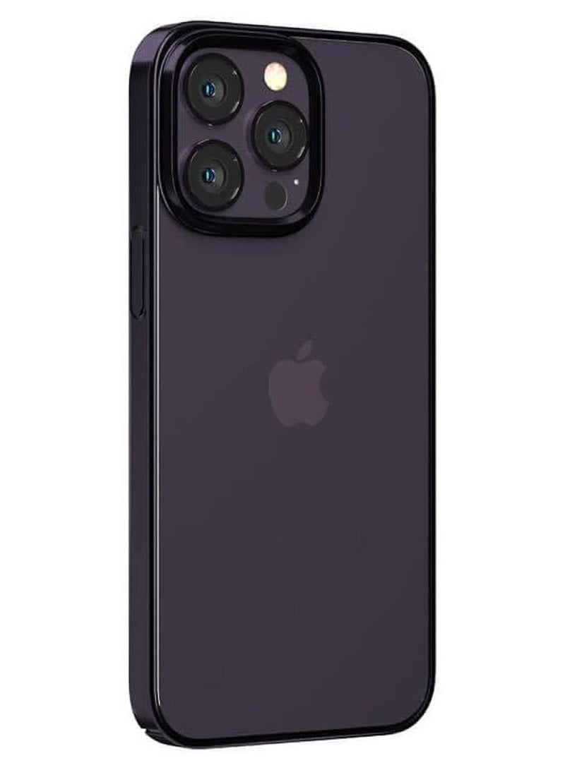 ديفيا كفر ايفون 14برو ماكس  شفاف لمقاومة السقوط والخدوش  تم تصميم جراب الحماية خصيصًا لتحمل السقوط من ارتفاع يصل إلى 1.2 متر بلون ارجواني العميق