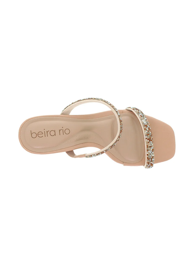 Beira Rio Multi Strap Mid Heel Sandals