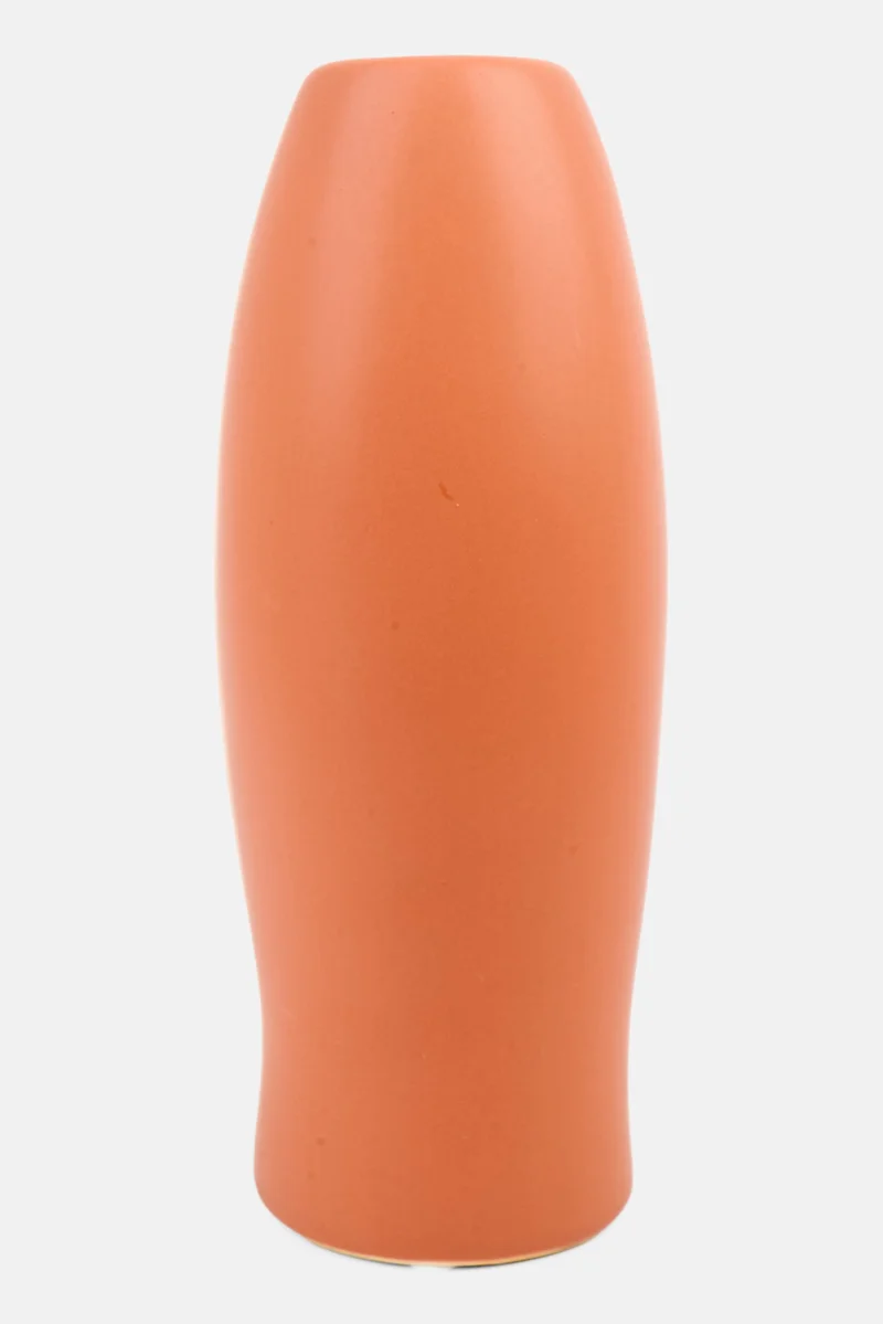 Muy Mucho Moai Face Ceramic Vase 25 H x 10 D  cm, Brown