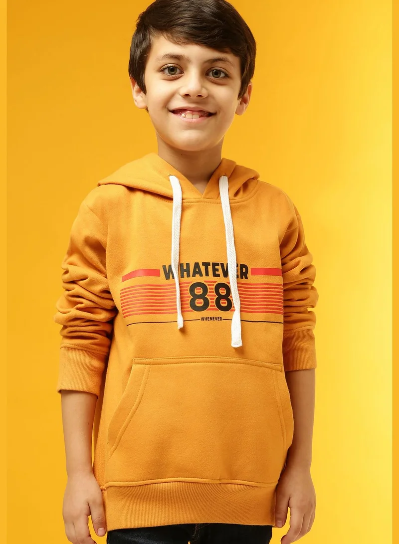 Instafab Front Pocket Printed Hoodie