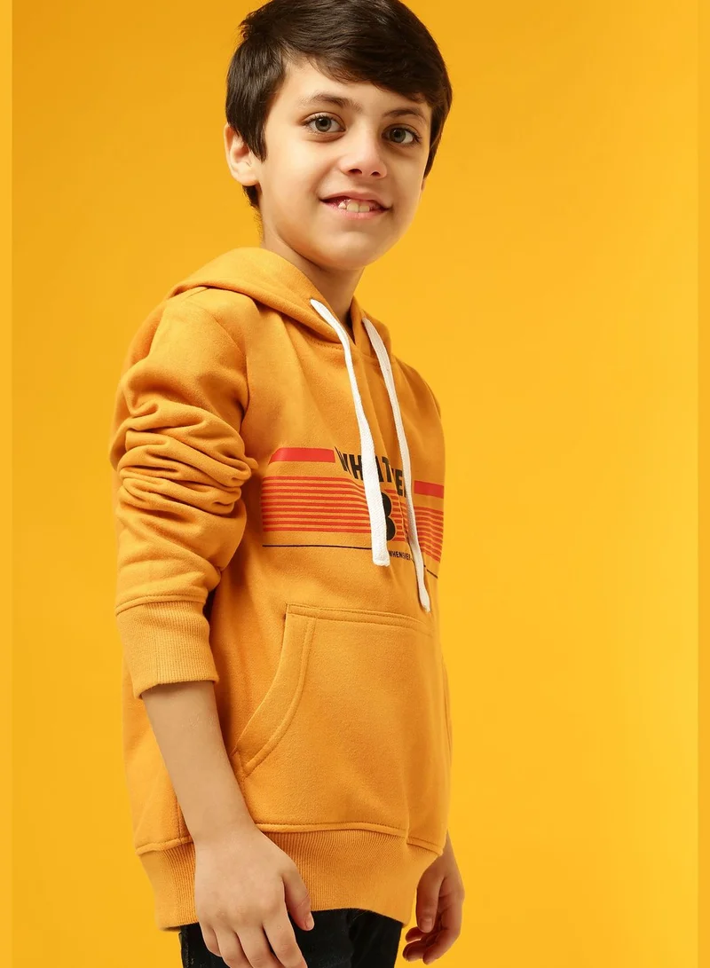 Instafab Front Pocket Printed Hoodie