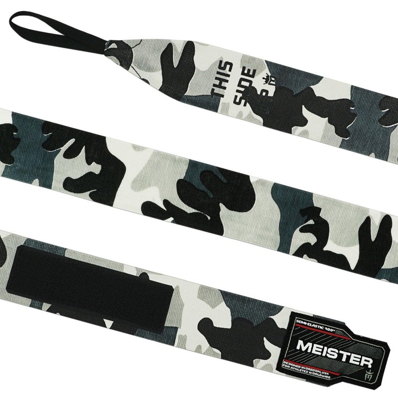 Meister Adult 180" Semi-Elastic Hand Wraps for MMA & Boxing (Pair) - Urban Camo - Image 2